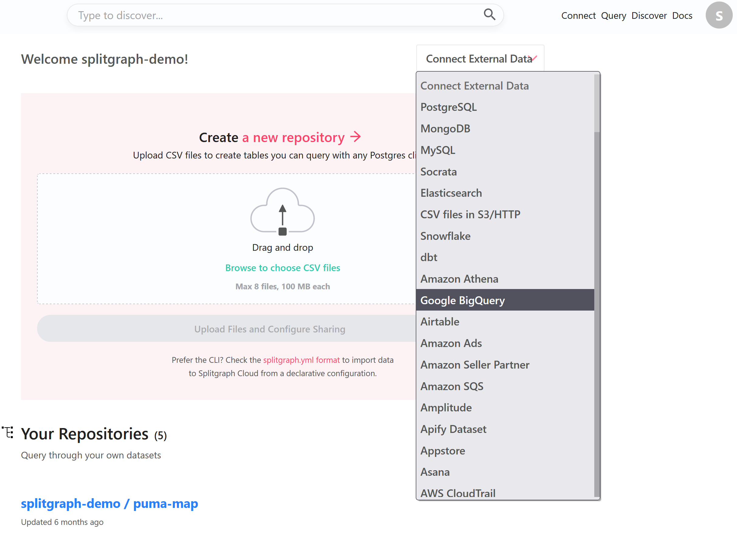 Adding a data source to Splitgraph