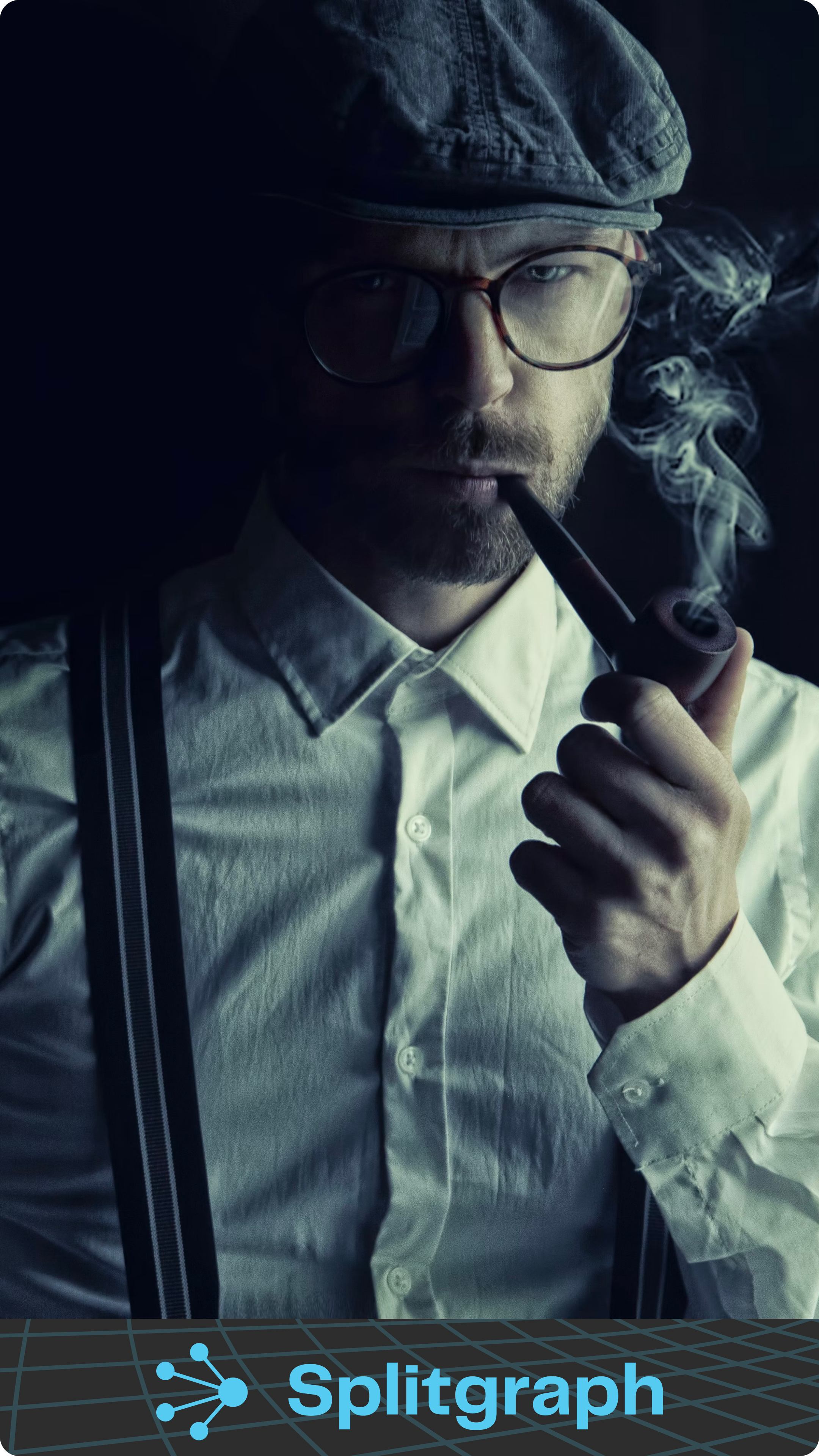 detective smoking a pipe
